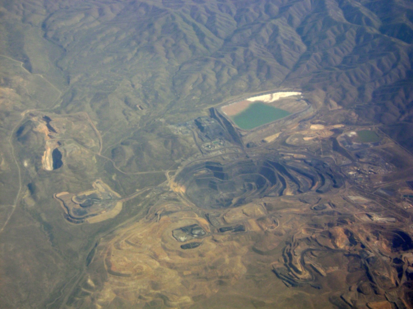 Aerial view of the Goldstrike mine complex, Nevada